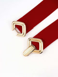 Geometric Buckle Elastic Wide Belt - Trendsi - Flyclothing LLC