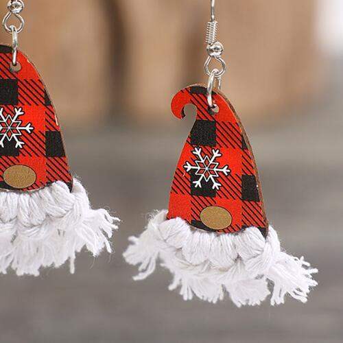 Xylem Pointed Hat Tassel Earrings - Trendsi - Flyclothing LLC