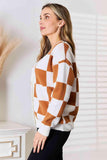 Double Take Button-Up V-Neck Dropped Shoulder Cardigan - Trendsi