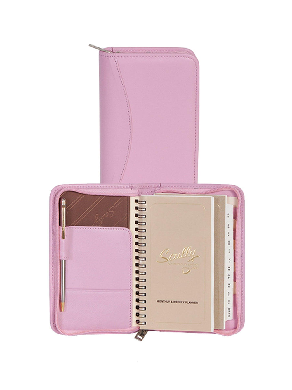 Scully PINK WIREBOUND ZIP POCKET - Scully Leather