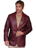 Scully BLACK CHERRY WESTERN BLAZER SINGLE PT - Scully Leather