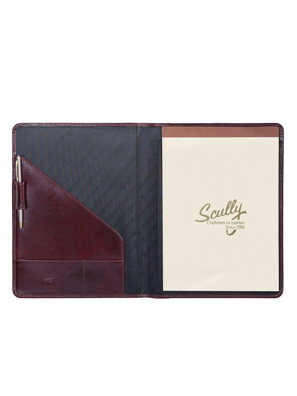 Scully BURGUNDY LETTER SIZE PAD - Scully Leather - Flyclothing LLC