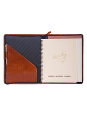 Scully BROWN ZIP LETTER SIZE PAD - Flyclothing LLC