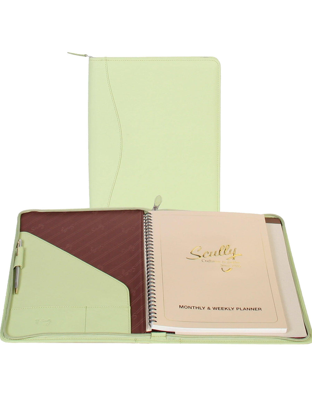Scully MINT ZIP LETTER SIZE PAD - Scully Leather