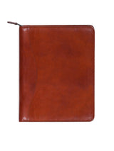 Scully COGNAC WIREBOUND ZIP LETTER PAD - Scully Leather - Flyclothing LLC