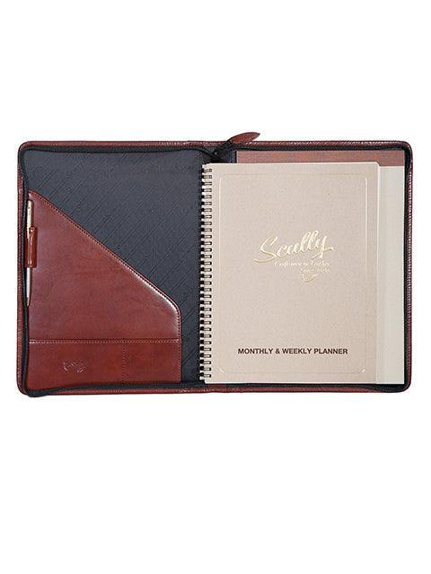 Scully MAHOGANY ZIP LETTER SIZE PAD - Flyclothing LLC