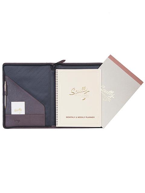 Scully CHOCOLATE WIREBOUND ZIP LETTER PAD - Flyclothing LLC