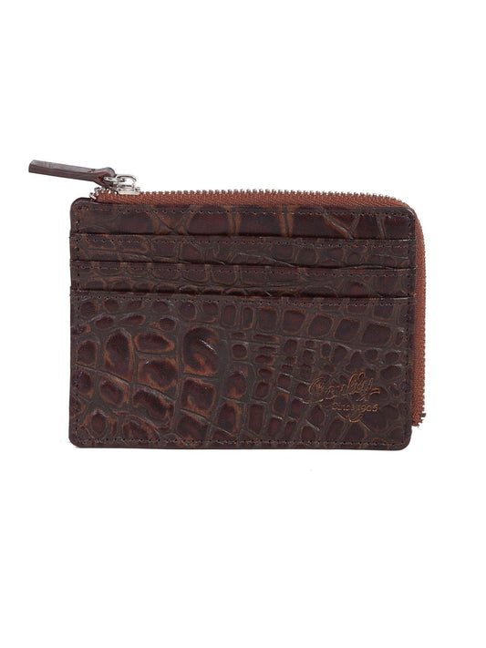 Scully CHOCOLATE COIN/CARD/KEY HOLDER - Scully Leather