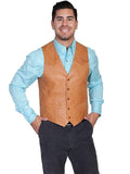 Scully RANCH TAN WESTERN VEST/SINGLE POINT - Scully Leather