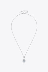 2 Carat Moissanite 925 Sterling Silver Necklace - Trendsi - Flyclothing LLC
