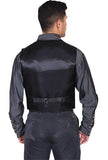 Scully BLACK BOAR SUEDE SATIN BACK VEST - Scully Leather