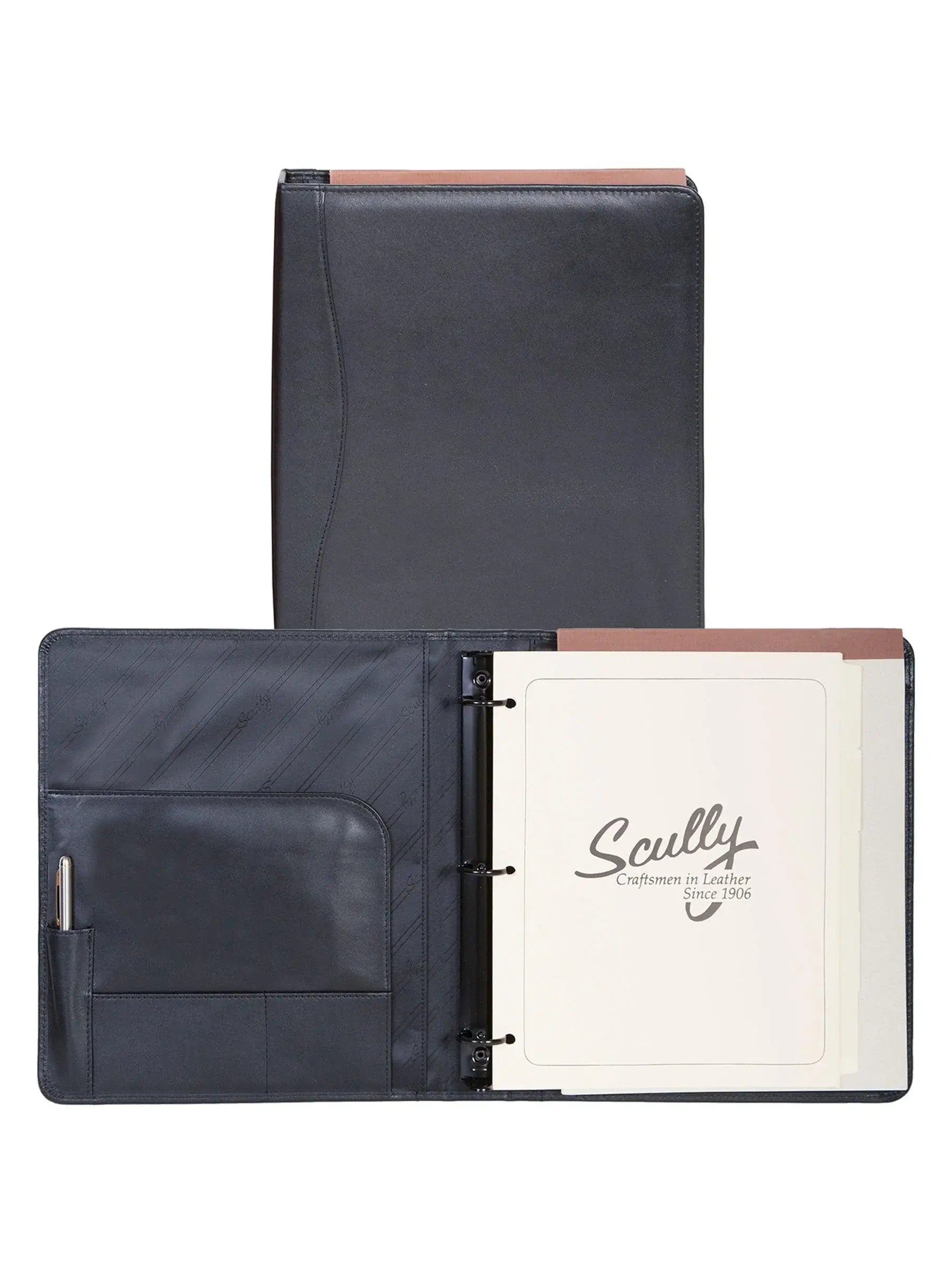 Scully BLACK 3 RING LETTER SIZE - Scully Leather - Flyclothing LLC