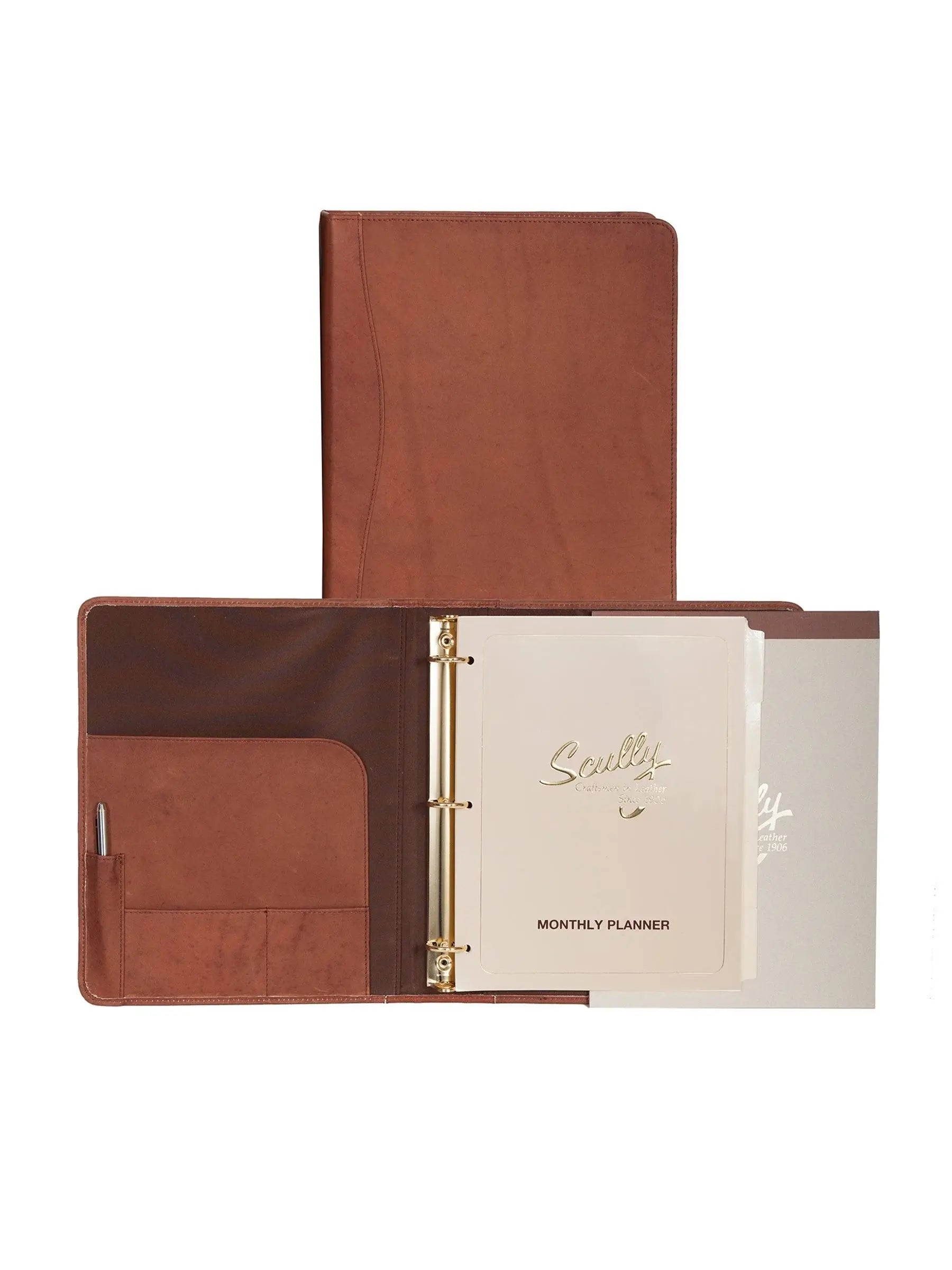 Scully BROWN 3 RING LETTER SIZE - Scully Leather - Flyclothing LLC