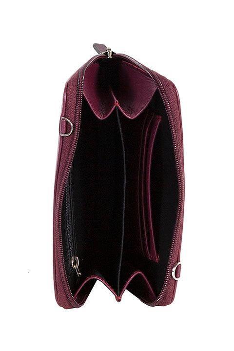 Scully BURGUNDY NEW STADIUM BAG - Scully Leather
