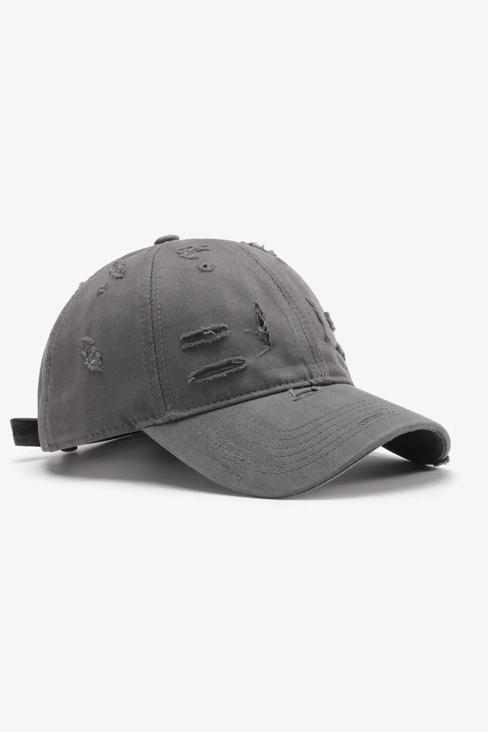 Distressed Adjustable Baseball Cap - Trendsi - Flyclothing LLC
