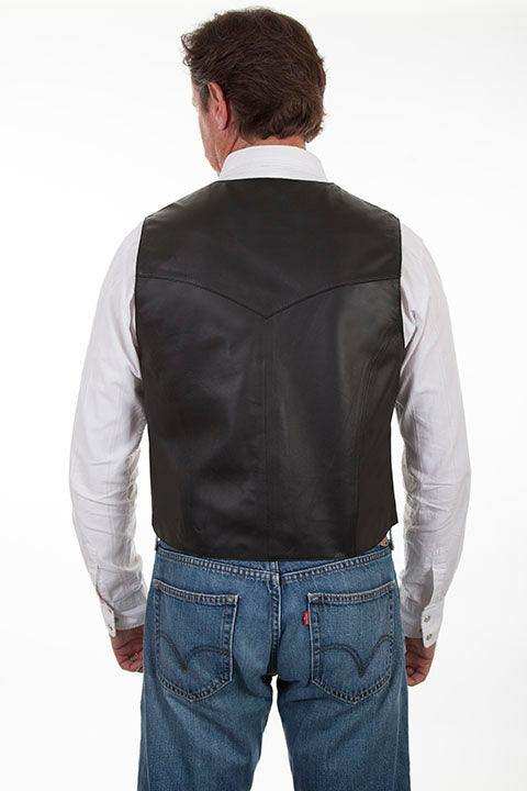 Scully Black Soft Touch Lamb Button Vest - Scully Leather - Flyclothing LLC