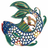 24 inch Painted Fish & Shell - Caribbean Craft - Caribbean Craft