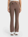 Wide Waistband Bootcut Sport Pants - Trendsi - Flyclothing LLC