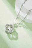 Moissanite Four Leaf Clover Pendant Necklace - Trendsi