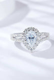 1 Carat Moissanite Teardrop Split Shank Ring - Trendsi - Flyclothing LLC