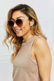 Metal-Plastic Hybrid Full Rim Sunglasses - Trendsi - Flyclothing LLC