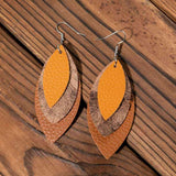 PU Leather Drop Earrings - Trendsi - Flyclothing LLC