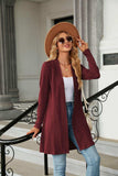 Long Sleeve Open Front Cardigan - Trendsi - Flyclothing LLC