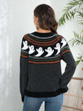 Ghost Button Up Long Sleeve Cardigan - Trendsi - Flyclothing LLC