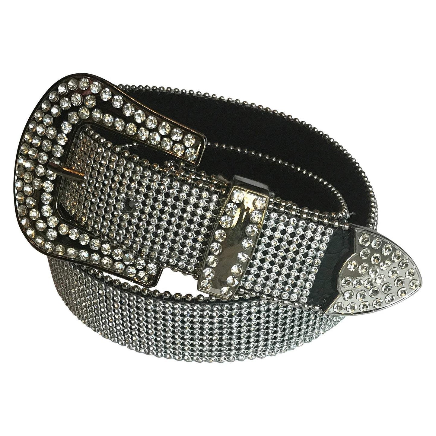 Rockmount Clothing Rhinestone Genuine Leather Western Belt - Rockmount Clothing - Flyclothing LLC