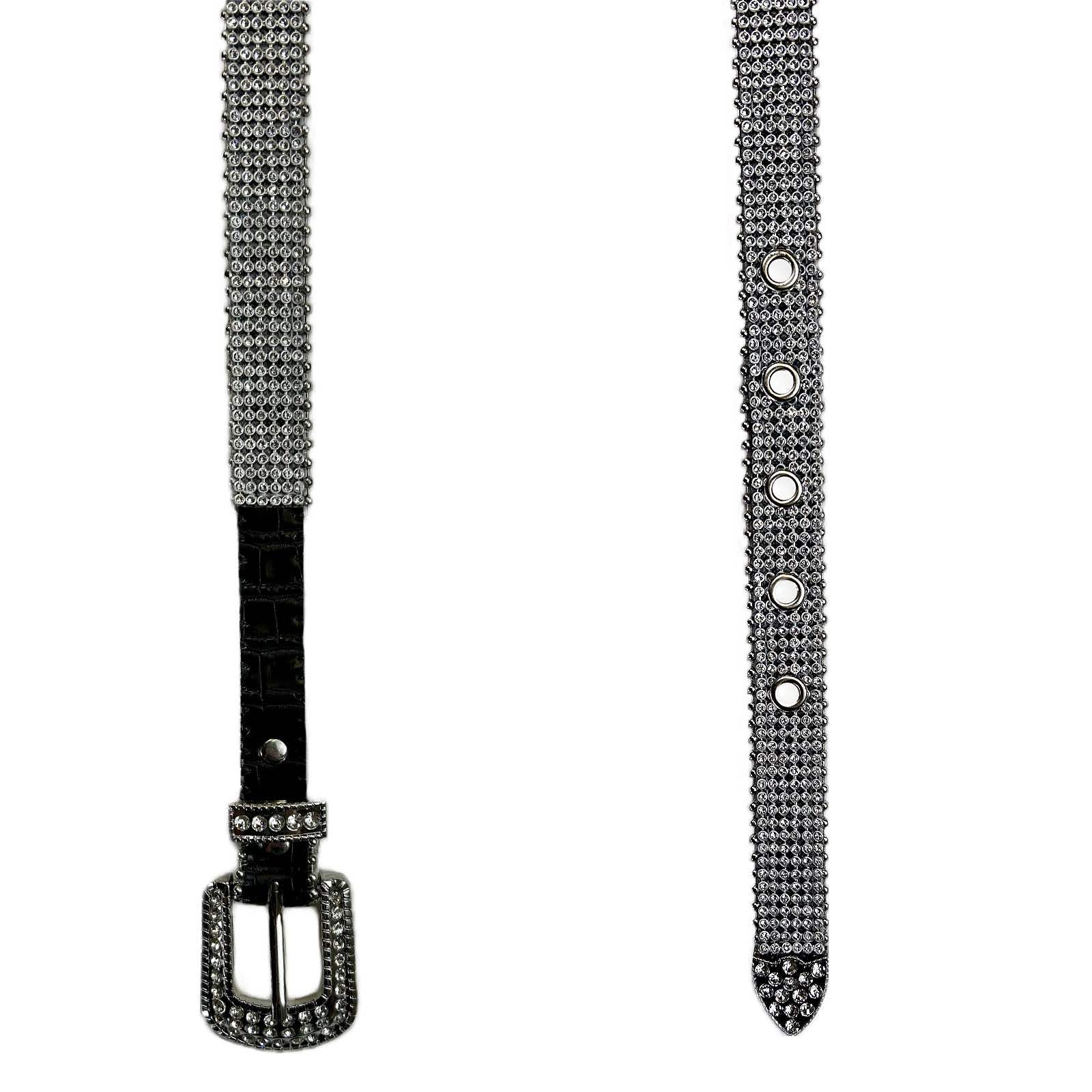 Rockmount Clothing Rhinestone Genuine Leather Western Belt - Rockmount Clothing - Flyclothing LLC