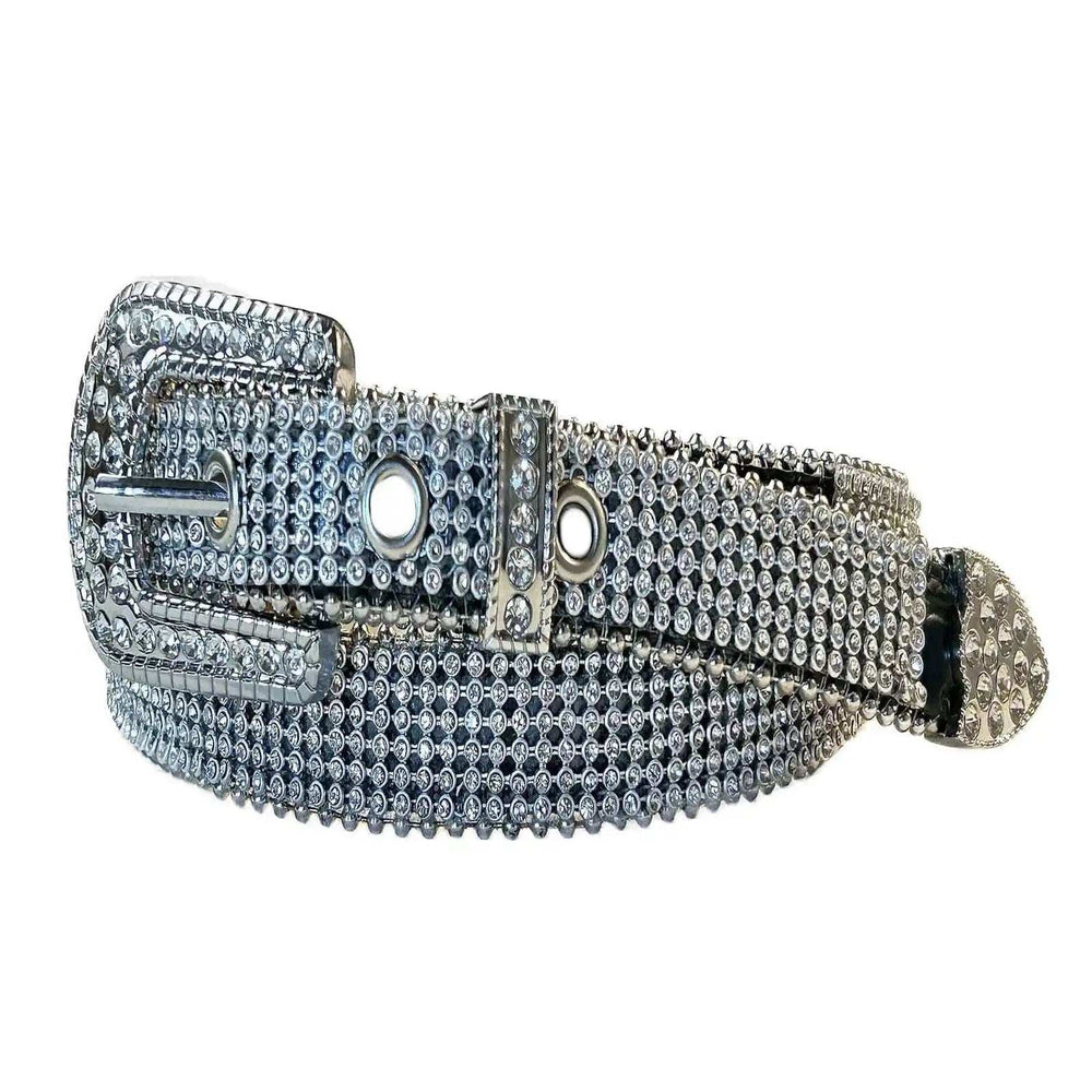 Rockmount Clothing Tapered Rhinestone Genuine Leather Western Belt - Rockmount Clothing - Flyclothing LLC