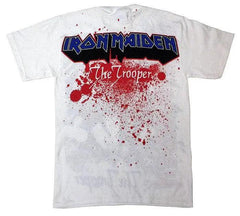 Iron Maiden Trooper T-Shirt (White) - Flyclothing LLC