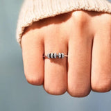 Inlaid Zircon 925 Sterling Silver Ring - Trendsi