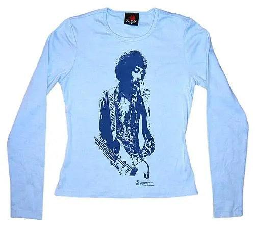 Jimi Hendrix Strumming Tee L/S - Flyclothing LLC