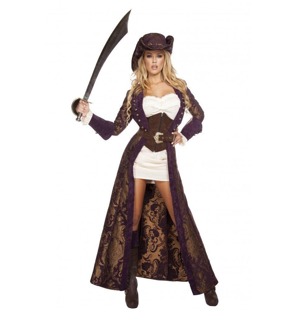 Roma Costume 6pc Decadent Pirate Diva - Roma Costume