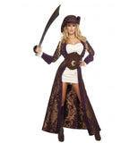 Roma Costume 6pc Decadent Pirate Diva - Roma Costume