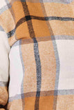 Double Take Plaid Print Dropped Shoulder Shirt - Trendsi - Flyclothing LLC