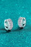 1.8 Carat Moissanite 925 Sterling Silver Huggie Earrings - Trendsi