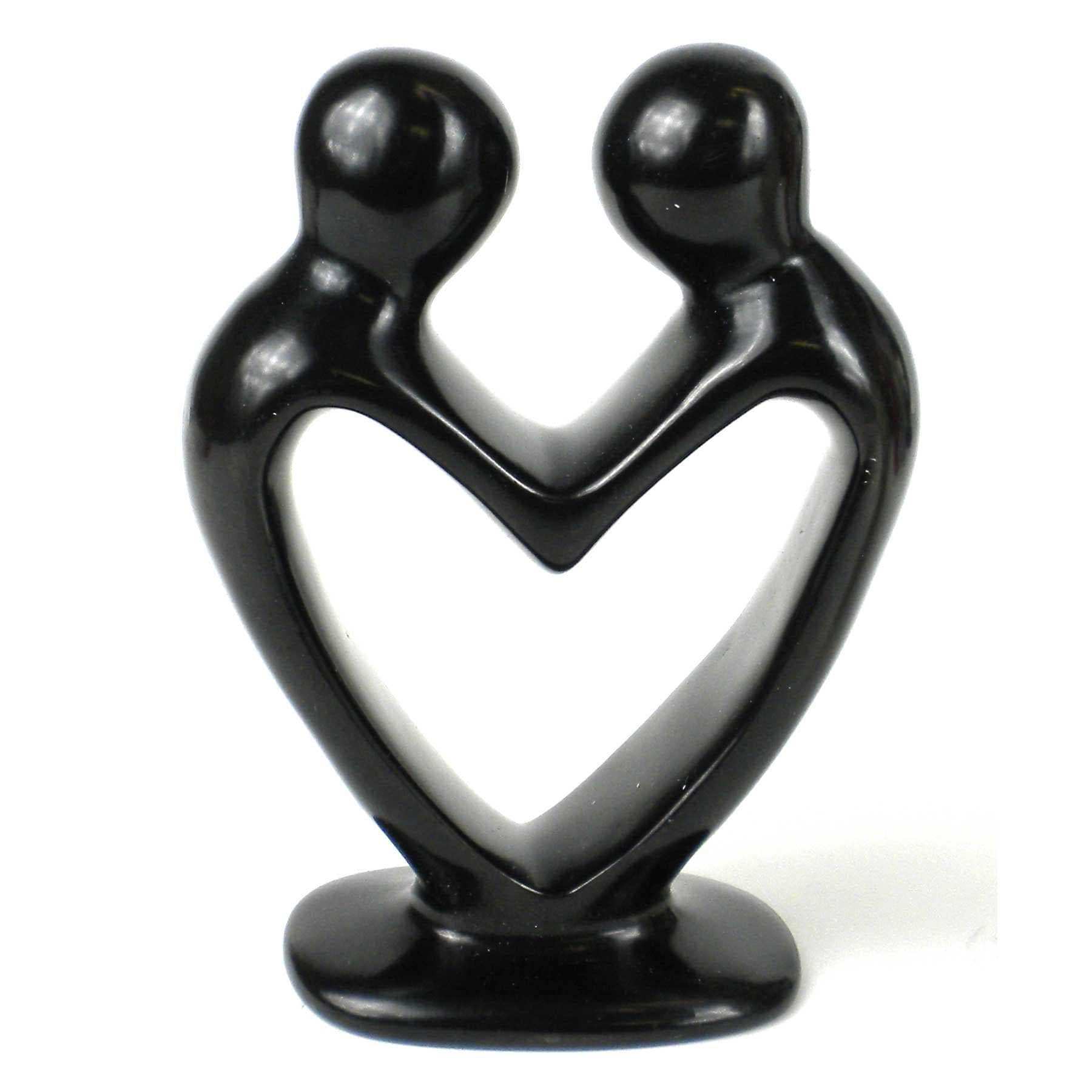 Soapstone Lovers Heart Black - 6 Inch - SMOLArt - Flyclothing LLC