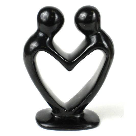 Soapstone Lovers Heart Black - 6 Inch - Flyclothing LLC