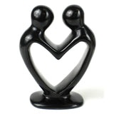 Soapstone Lovers Heart Black - 6 Inch - SMOLArt