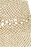 Fame Cutout Woven Straw Hat - Trendsi