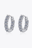1.8 Carat Moissanite Hoop Earrings - Trendsi