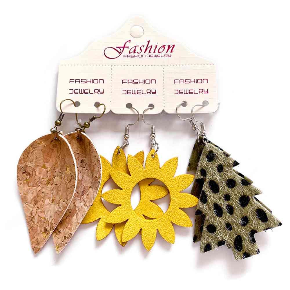 PU Earrings Set - Trendsi