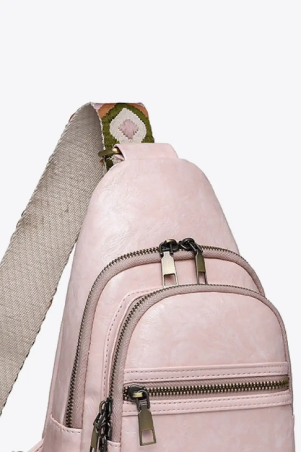 It's Your Time PU Leather Sling Bag - Trendsi - Flyclothing LLC