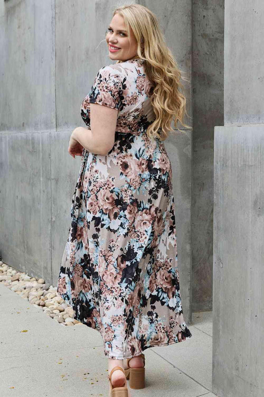 Heimish Give Me Roses Full Size Floral Maxi Wrap Dress - Trendsi