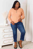 Basic Bae Half Button Long Sleeve Top - Trendsi - Flyclothing LLC