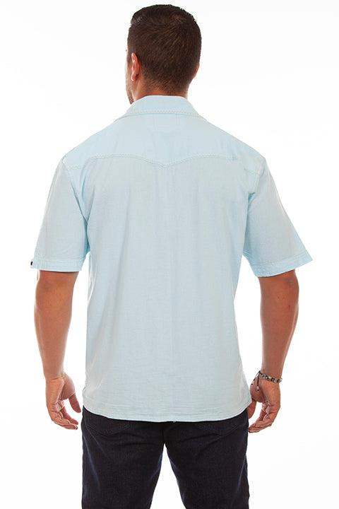 Scully AQUA SKY PALM EMBROIDERY - Scully Leather - Flyclothing LLC