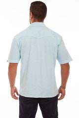 Scully AQUA SKY PALM EMBROIDERY - Scully Leather - Flyclothing LLC