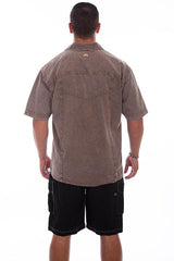 Scully LATTE DISTRESSED MENS TRAC SHIRT - Flyclothing LLC